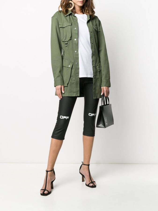 Off-White Cropped legging Zwart