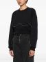 Off-White Cropped sweater met rits Blauw - Thumbnail 2
