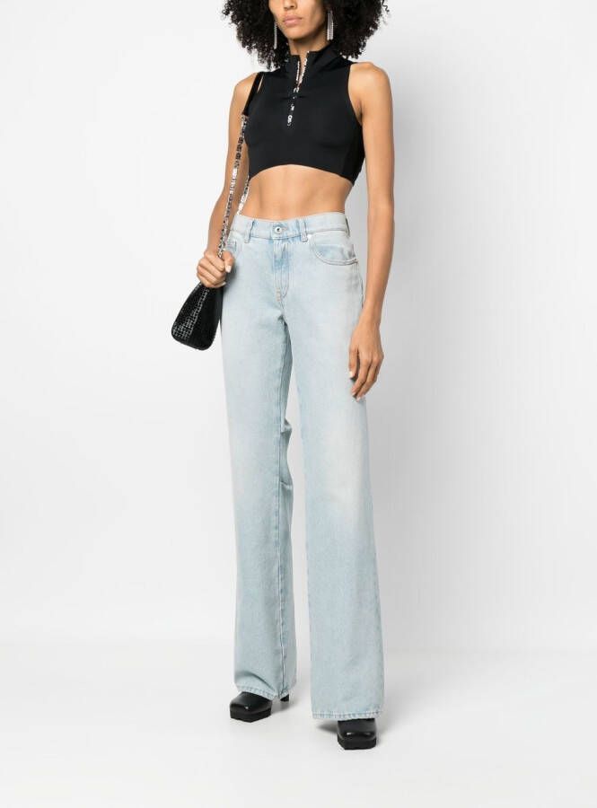 Off-White Cropped top Zwart