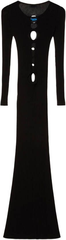 Off-White Uitgesneden jurk Zwart