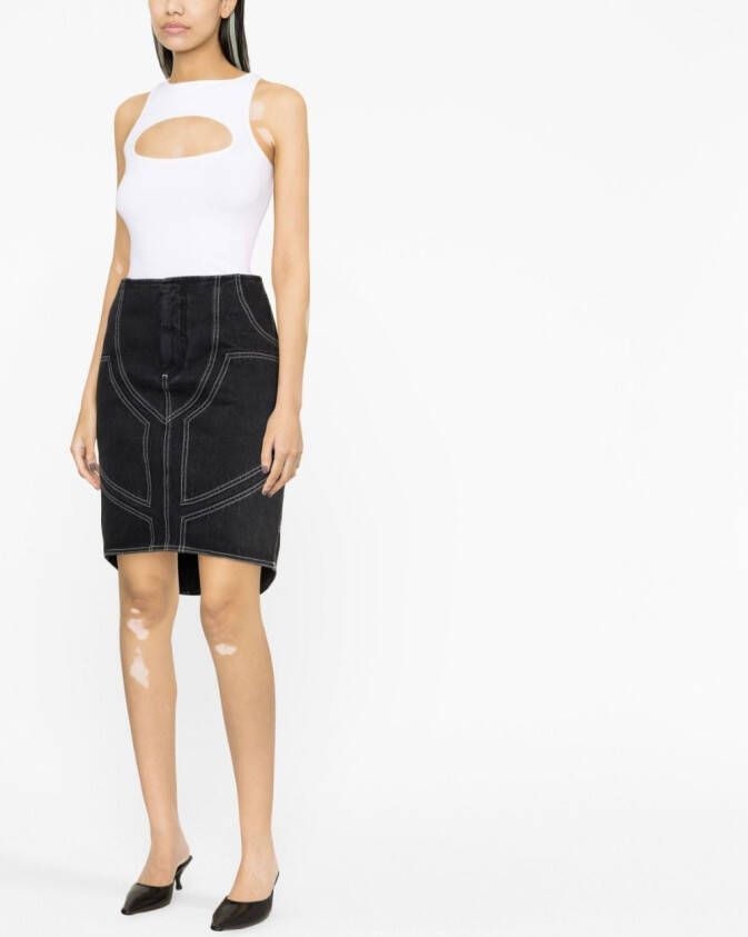 Off-White Denim blouse Zwart