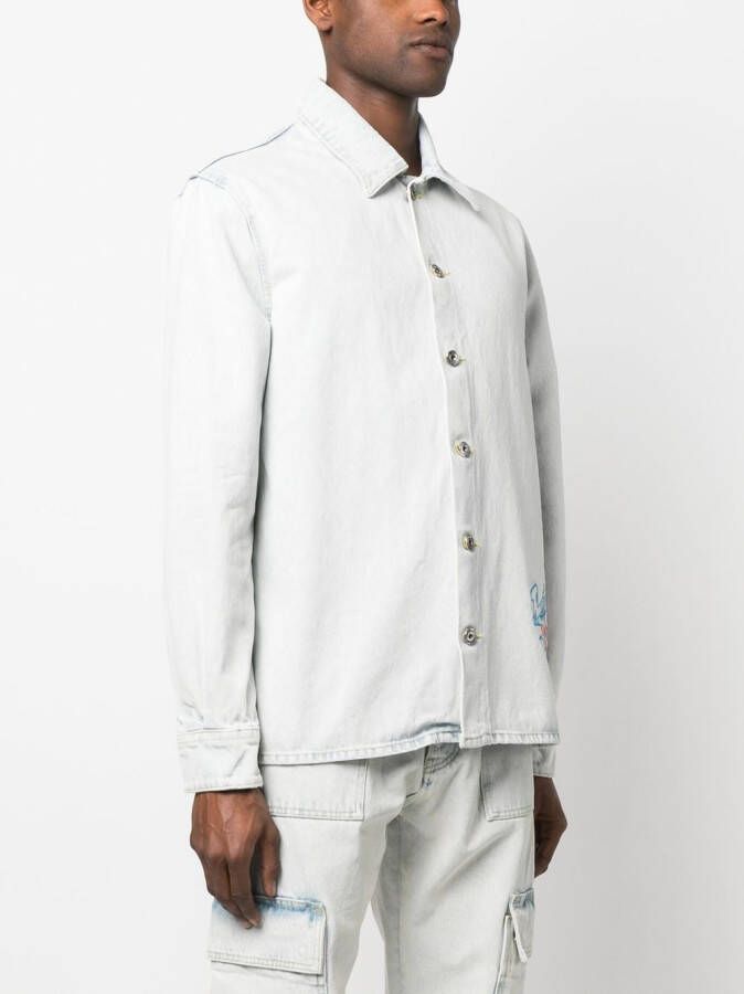 Off-White Denim overhemd Beige