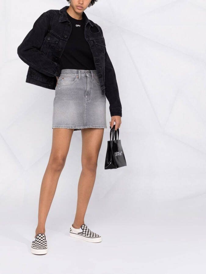 Off-White Denim rok Grijs