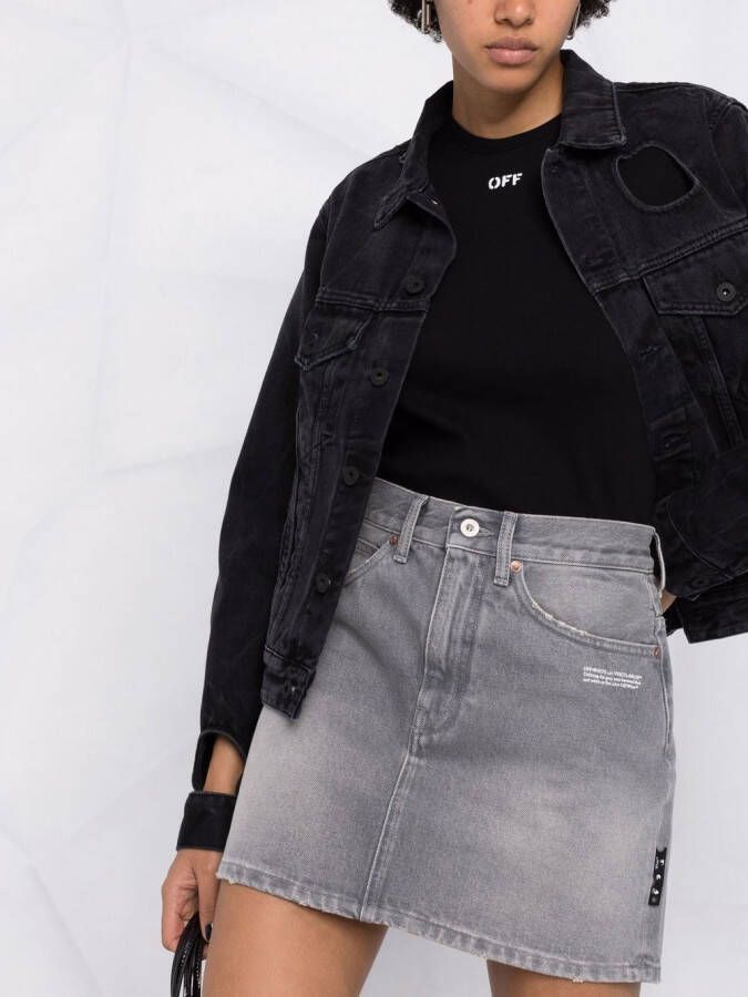 Off-White Denim rok Grijs