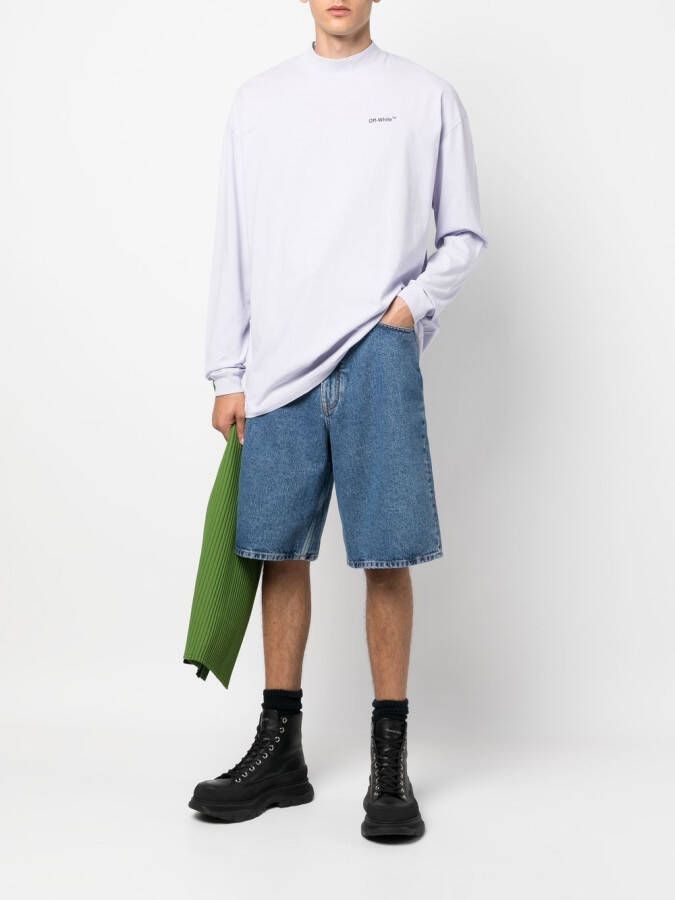 Off-White Denim shorts Blauw