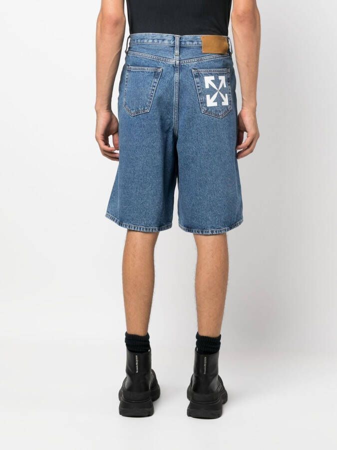 Off-White Denim shorts Blauw