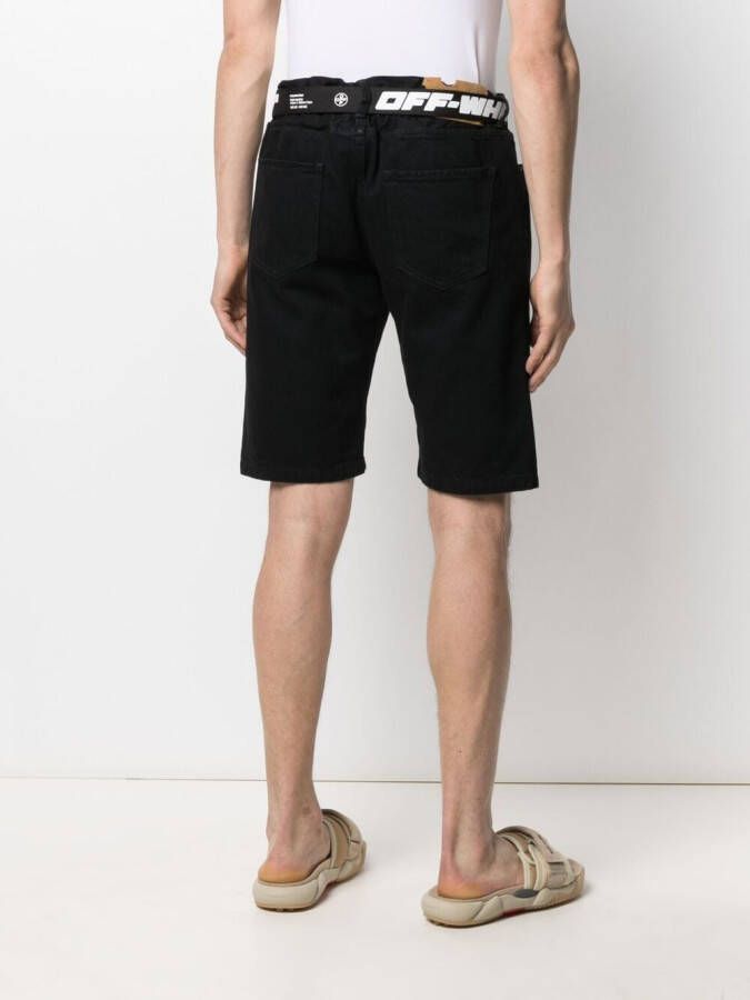 Off-White Denim shorts Zwart
