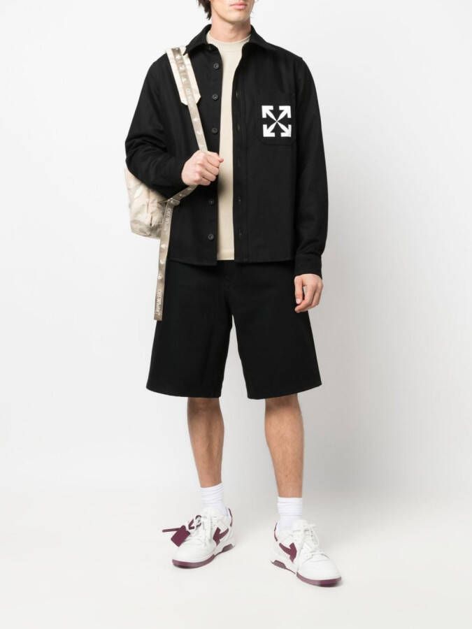 Off-White Denim shorts Zwart