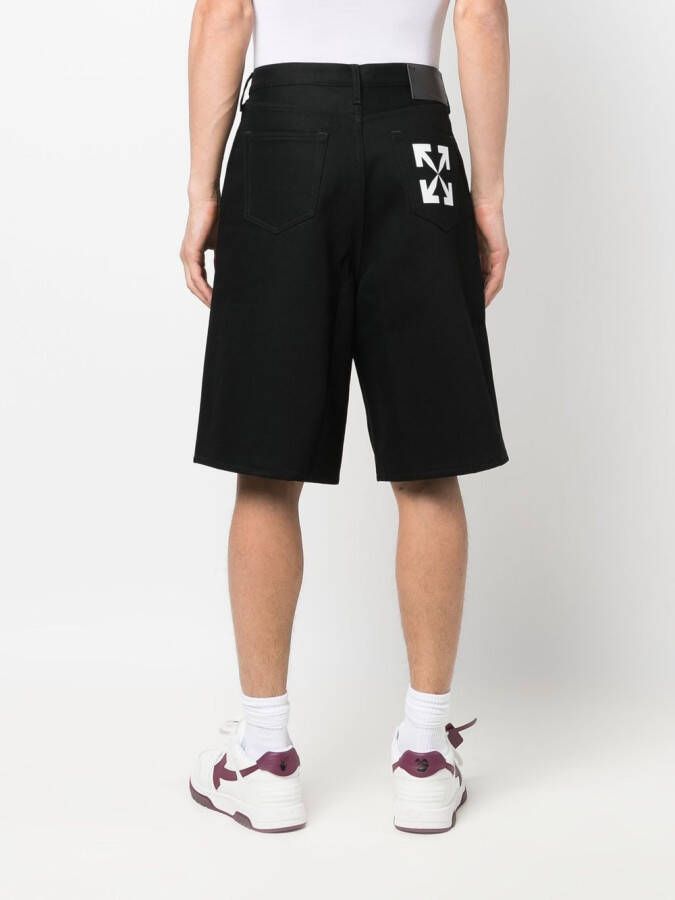 Off-White Denim shorts Zwart