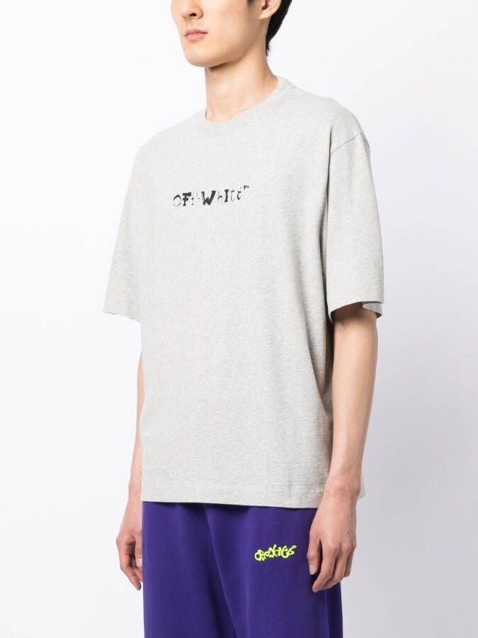 Off-White Trainingsshorts met logoprint Grijs