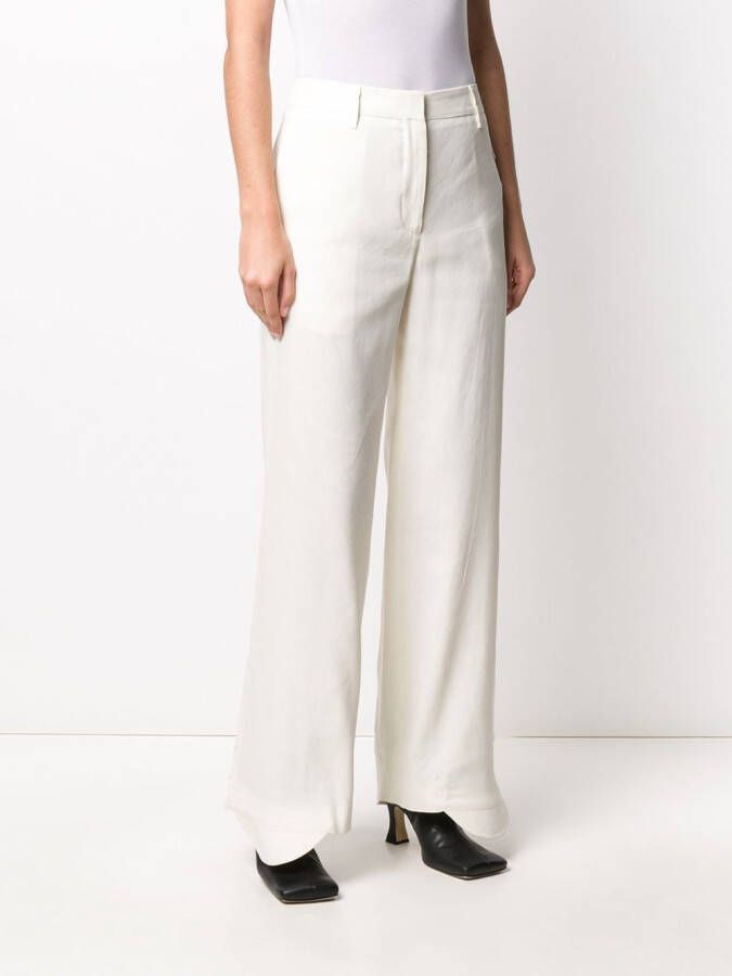 Off-White Flared broek Beige