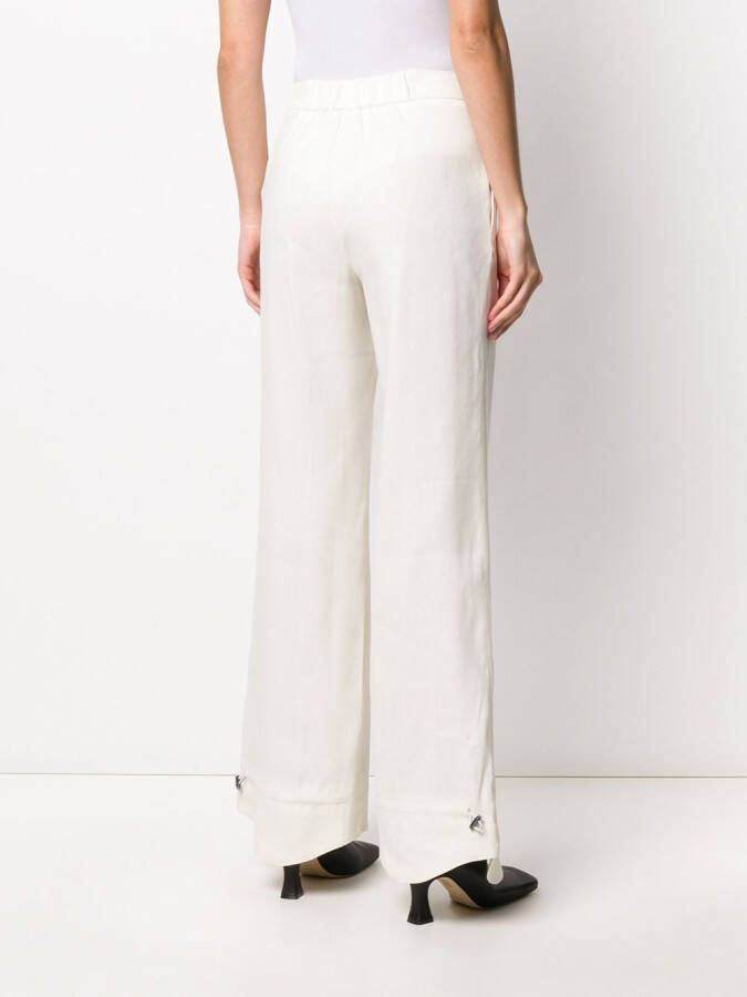 Off-White Flared broek Beige
