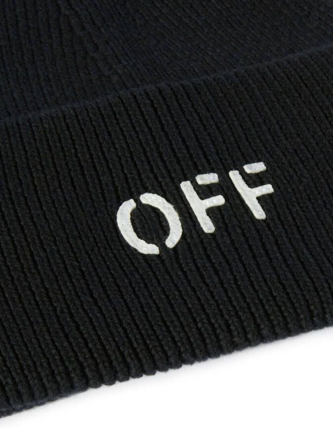 Off-White Gebreide muts Zwart
