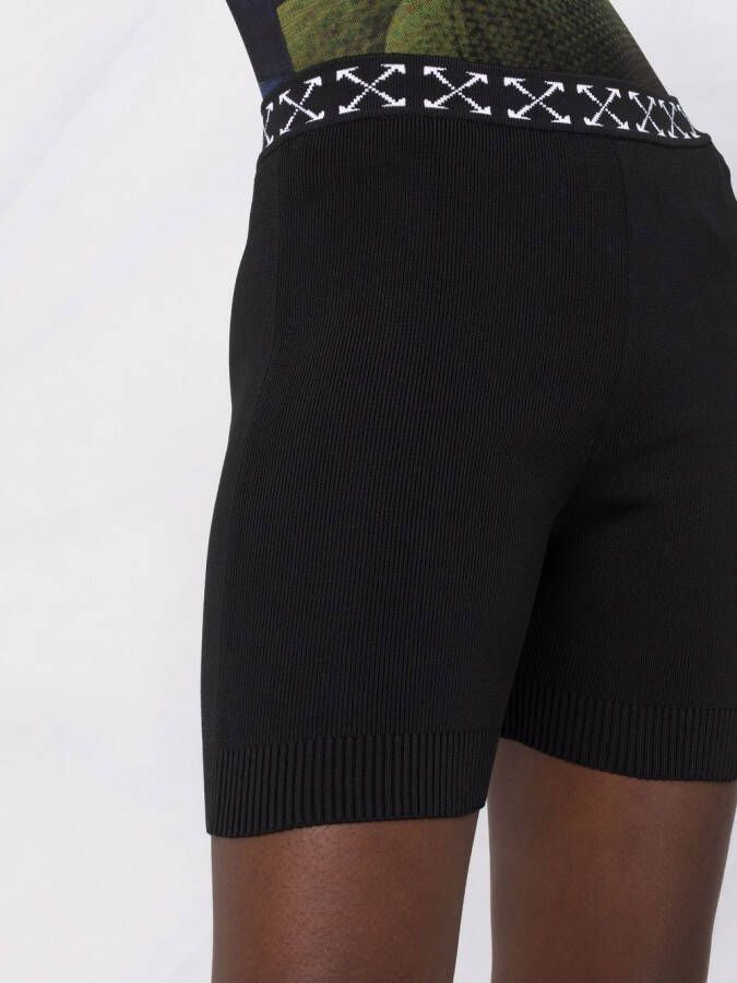 Off-White Gebreide shorts Zwart