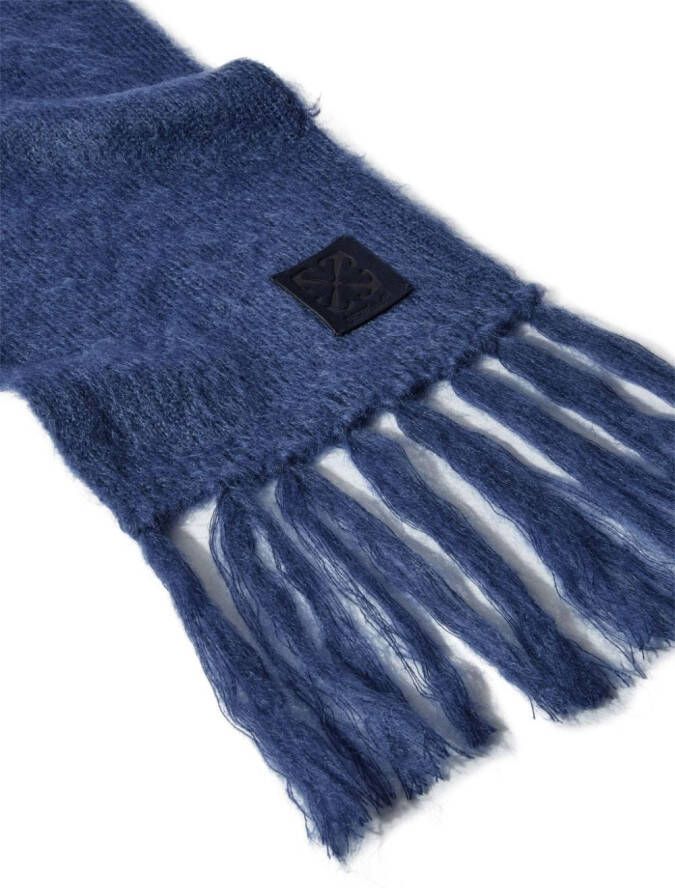 Off-White Gebreide sjaal Blauw