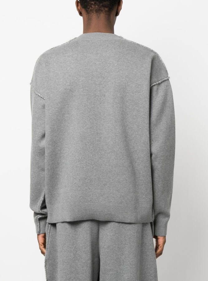 Off-White Gebreide sweater Grijs
