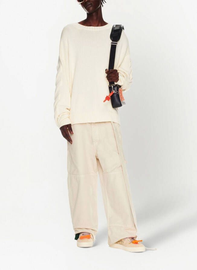 Off-White Gebreide trui Beige