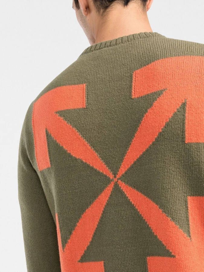 Off-White Gebreide trui Groen
