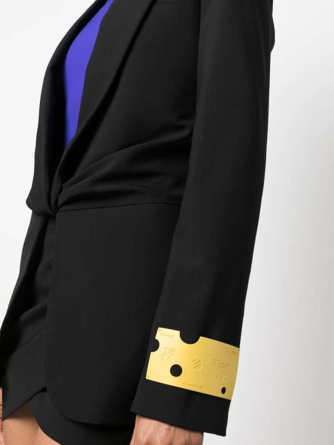 Off-White Gedraaid jack Zwart