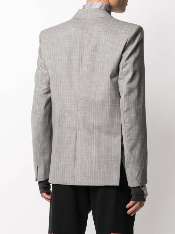 Off-White Gerafelde blazer Grijs