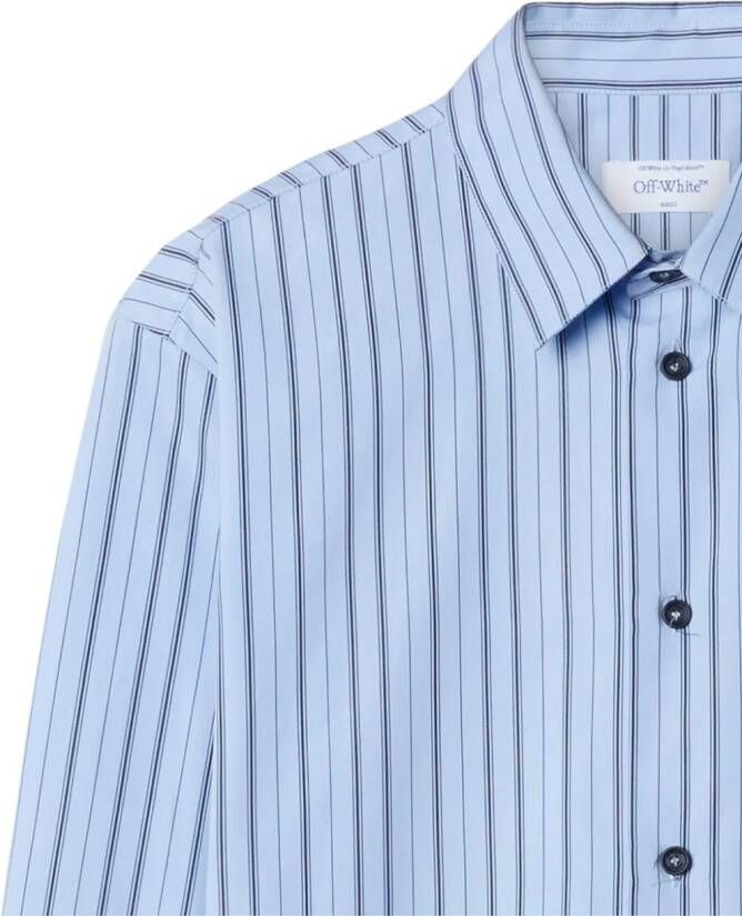 Off-White Gestreept overhemd Blauw