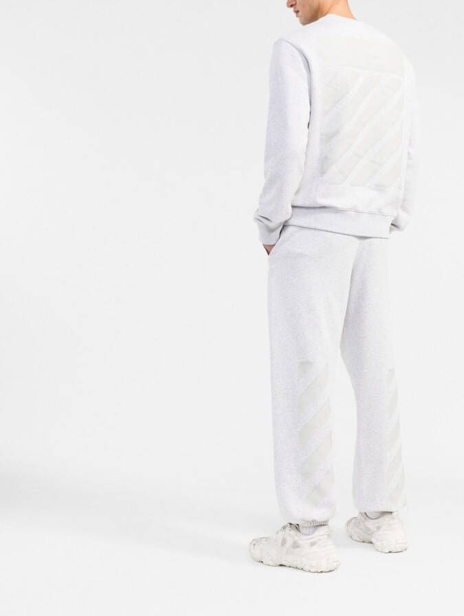 Off-White Gestreepte sweater Grijs