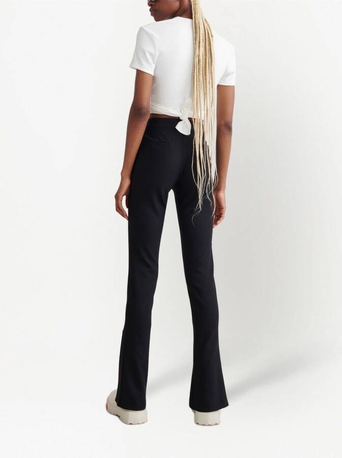 Off-White High waist pantalon Zwart