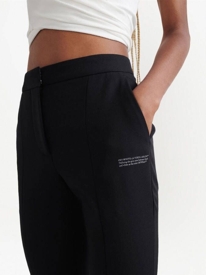 Off-White High waist pantalon Zwart