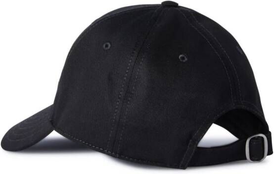 Off-White Honkbalpet met geborduurd logo Zwart