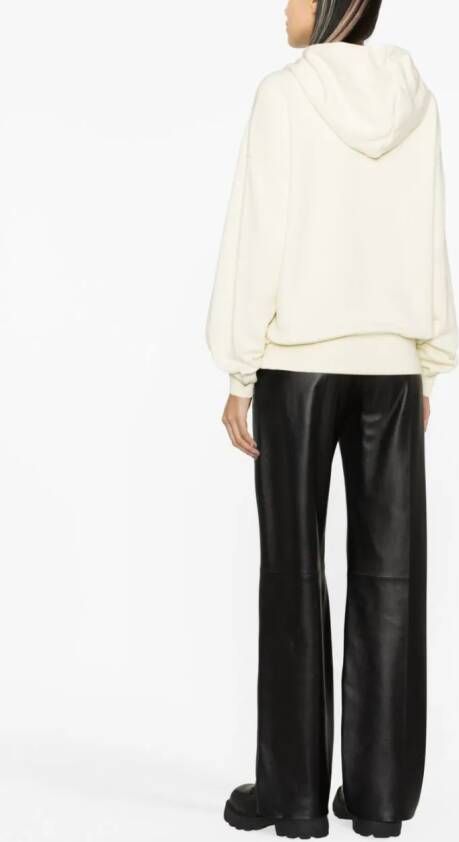 Off-White Hoodie met logoprint Beige