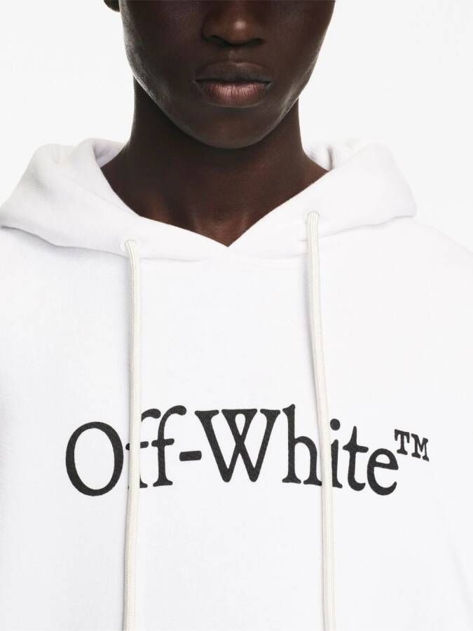 Off-White Big Bookish Skate katoenen hoodie Wit