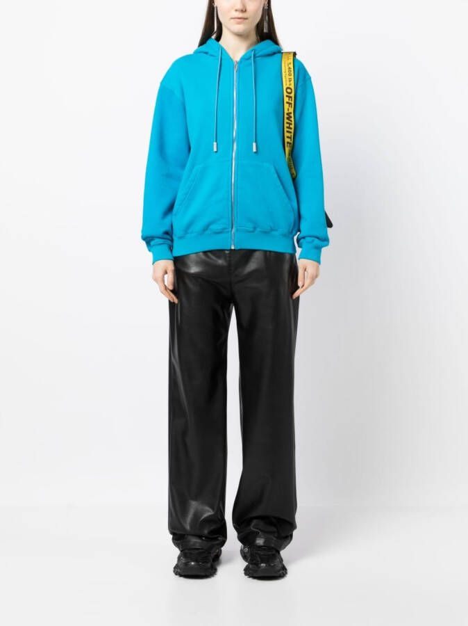 Off-White Hoodie met print Blauw