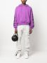 Off-White Hoodie met trekkoord en print Paars - Thumbnail 2