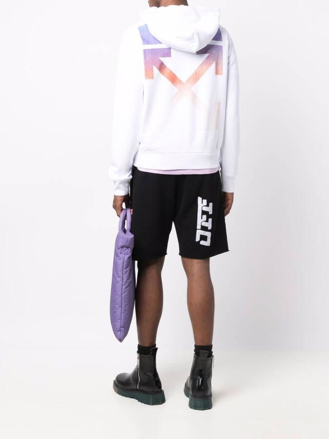 Off-White Hoodie met print Wit