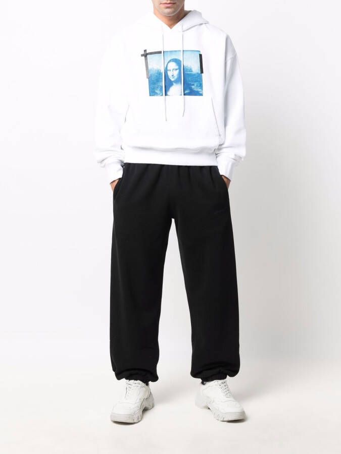Off-White Hoodie met print Wit