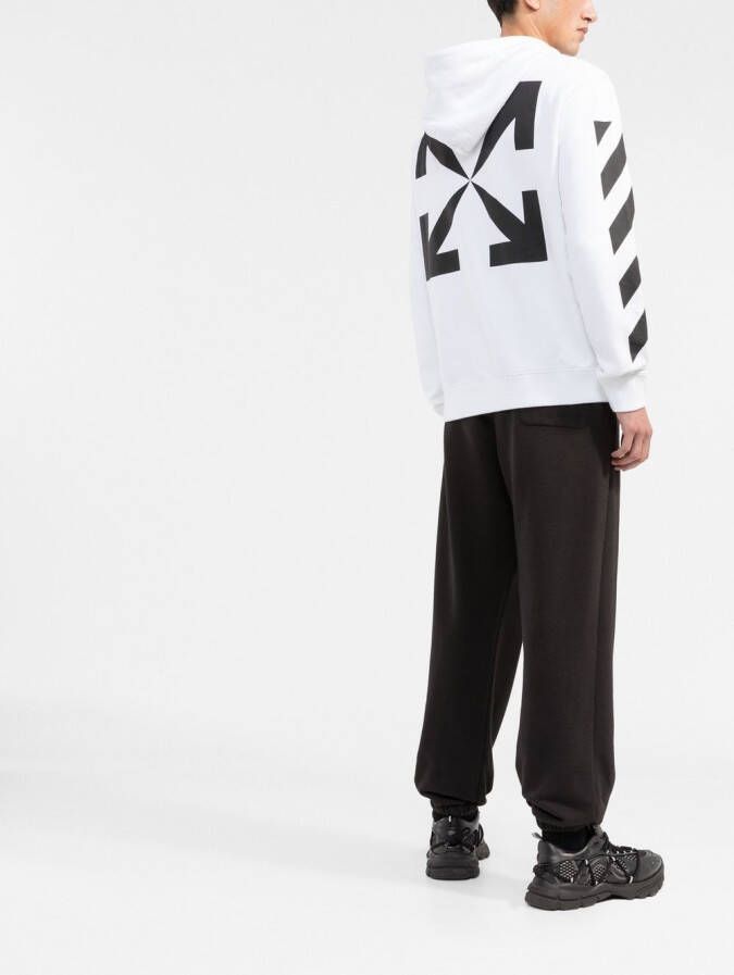 Off-White Hoodie met print Wit