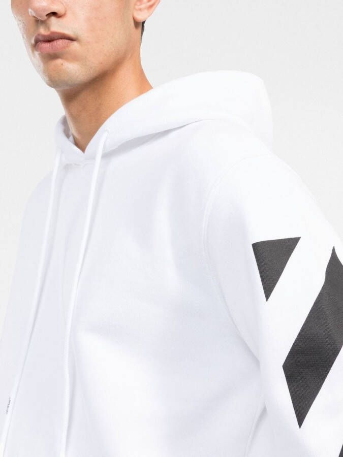 Off-White Hoodie met print Wit