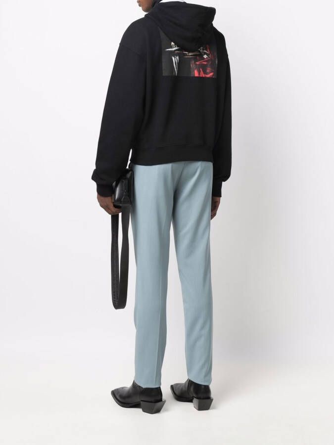 Off-White Hoodie met print Zwart