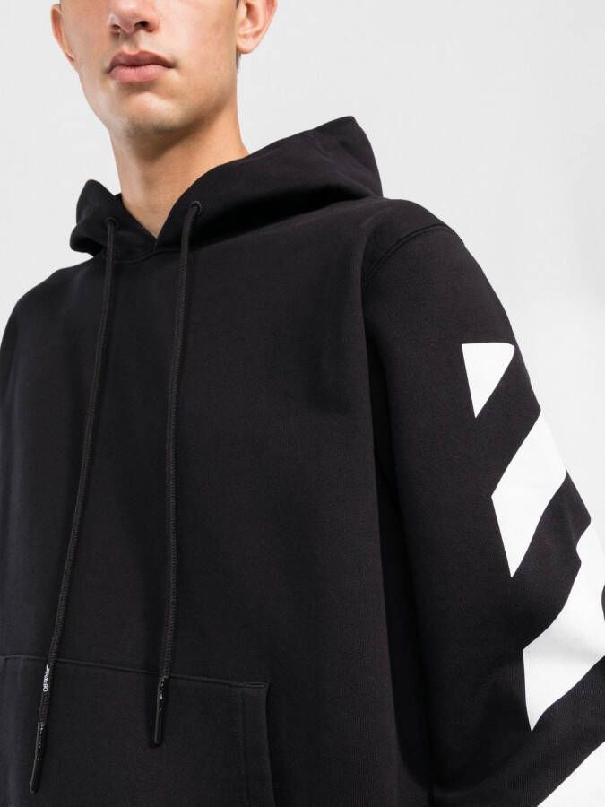 Off-White Hoodie met print Zwart