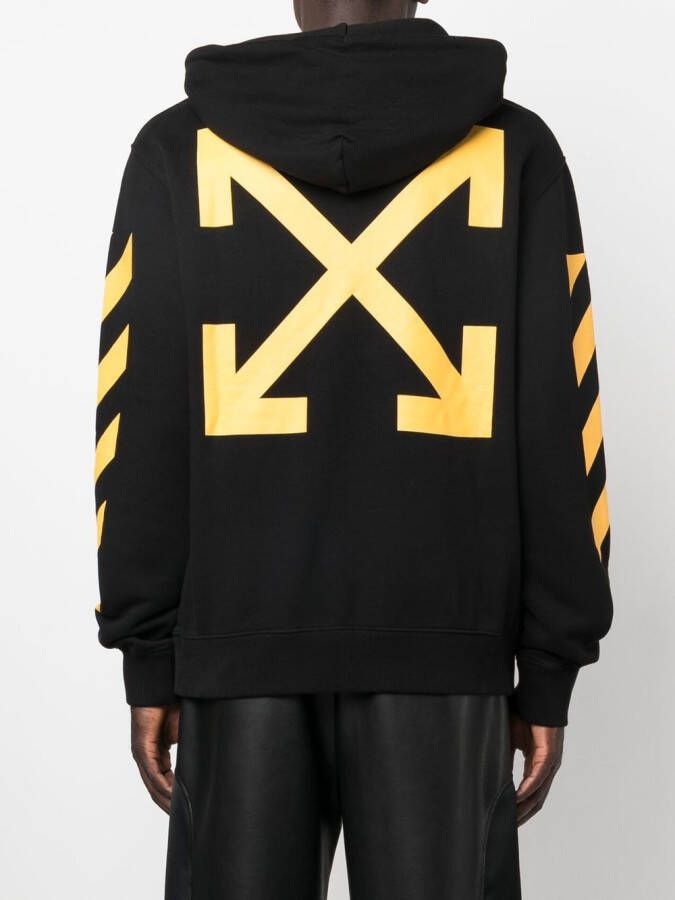 Off-White Hoodie met print Zwart