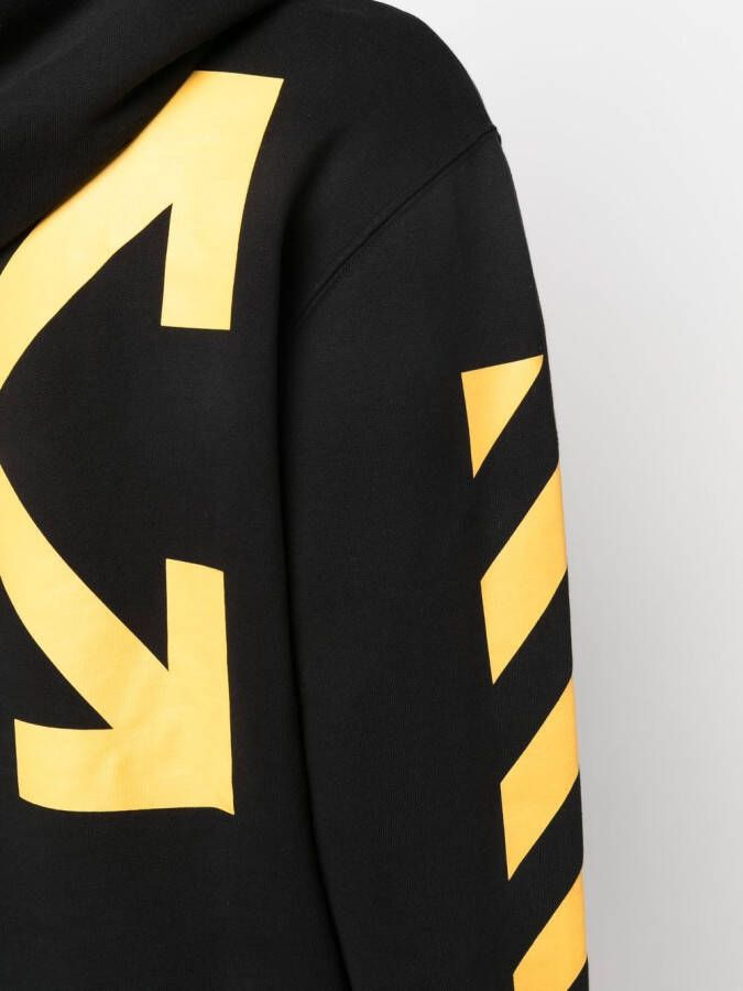 Off-White Hoodie met print Zwart