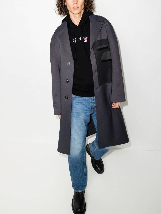 Off-White Hoodie met trekkoord Zwart