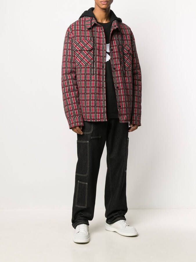 Off-White Jack met capuchon Rood