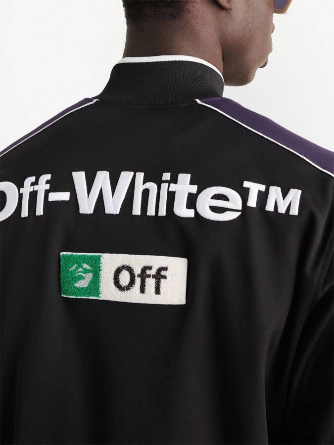 Off-White Jack met geborduurd logo Zwart