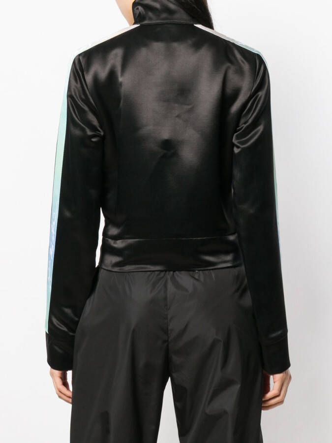 Off-White Jas met contrasterende streep Zwart