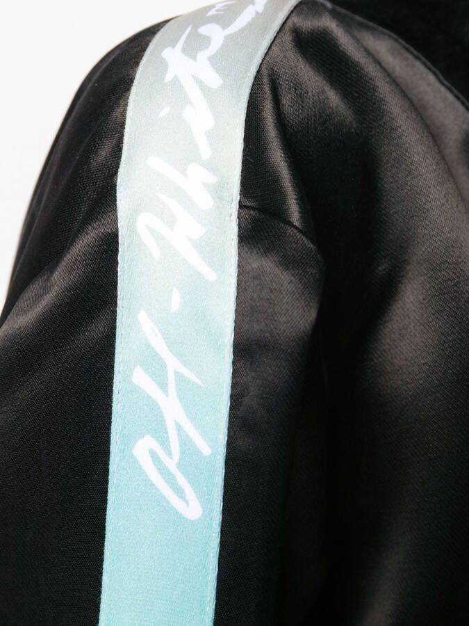 Off-White Jas met contrasterende streep Zwart