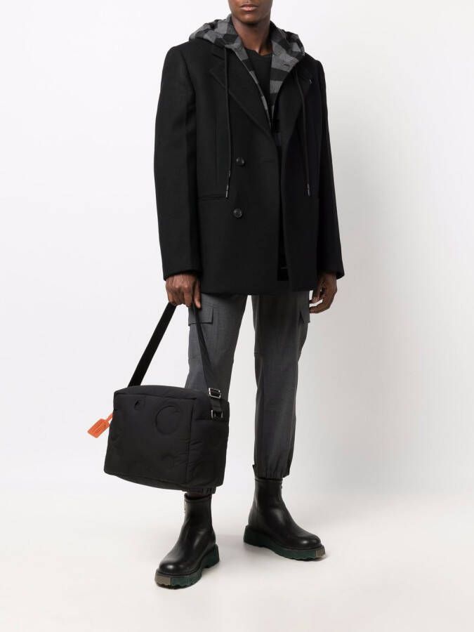 Off-White Jas met dubbele rij knopen Zwart