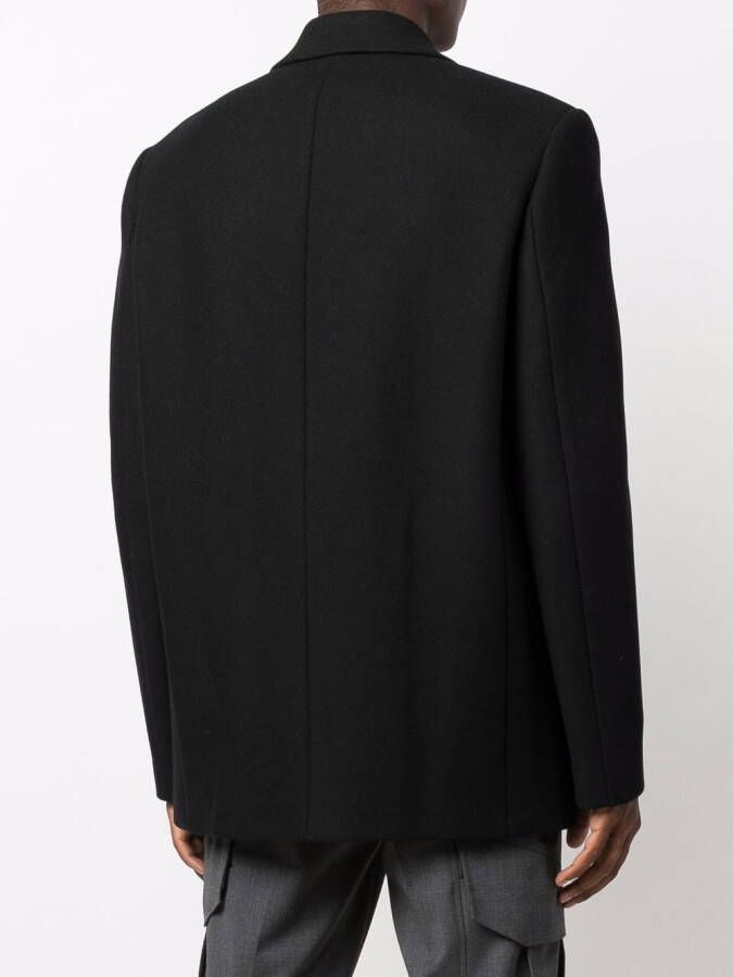 Off-White Jas met dubbele rij knopen Zwart