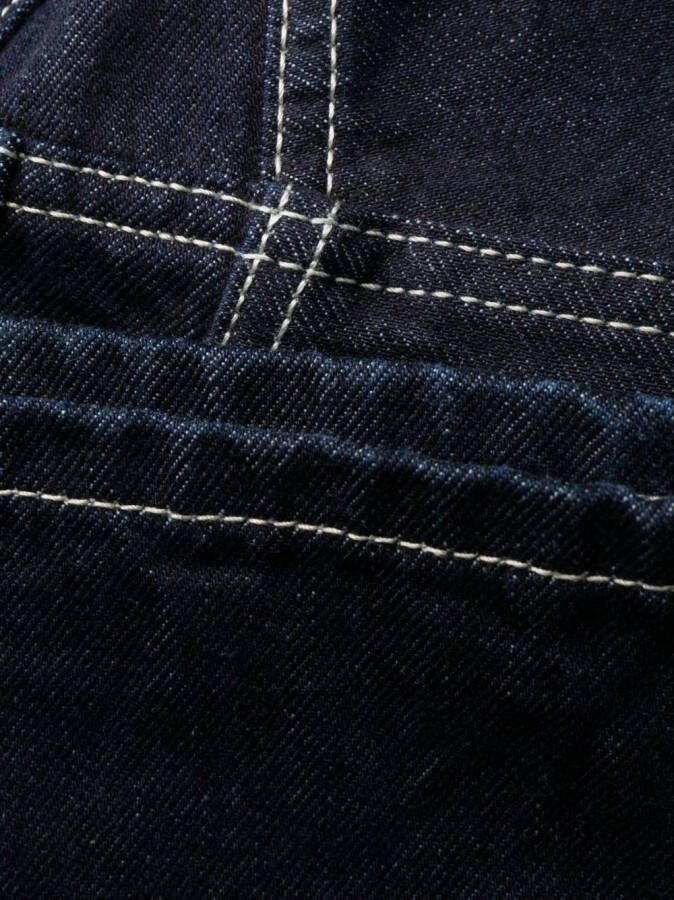 Off-White Jeans met geborduurd logo Blauw