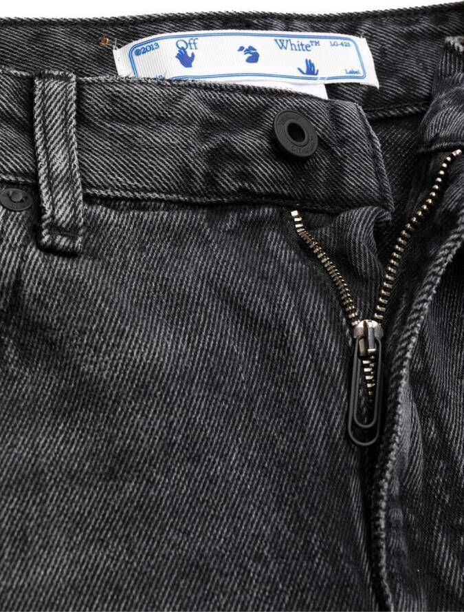 Off-White Jeans met logopatch Zwart